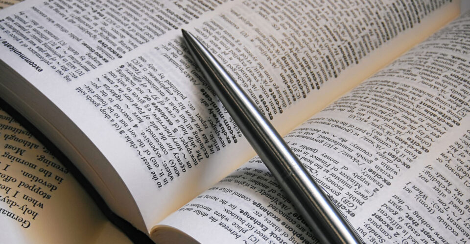 英語の辞書の写真